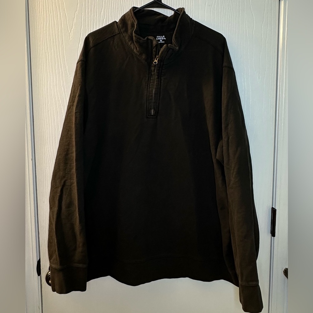 Falls Creek black 1/4 long sleeve pullover‎ men’s XXL